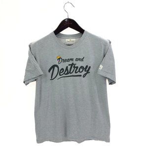 DREAM AND DESTROY T-shirt L Large Heather Gray